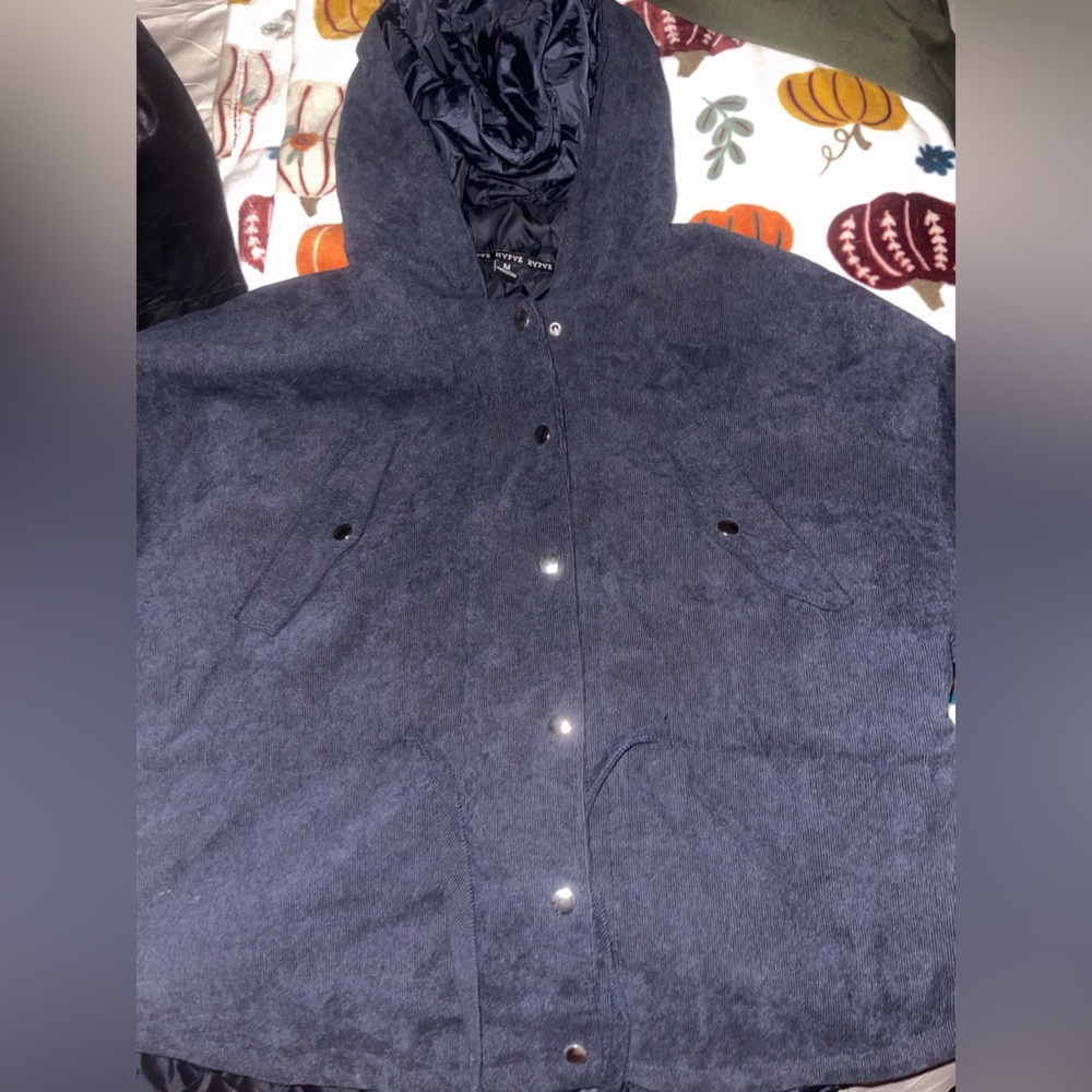 Corduroy navy coat